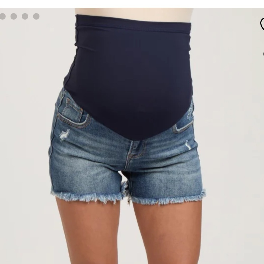 Maternity Denim Blue Women's Shorts